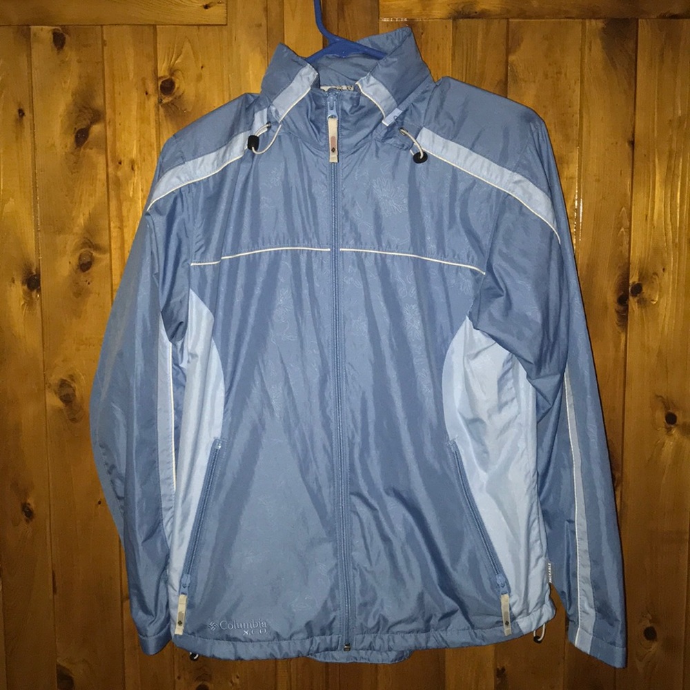 Columbia, size small, blue zip up jacket